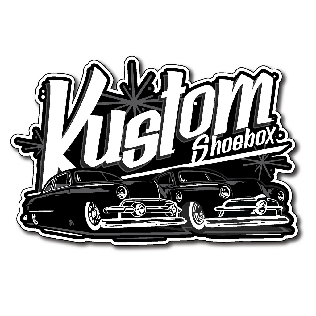 Kustom Shoebox Library - Series 15 Duece - Kustom Sticker 3.5 inch