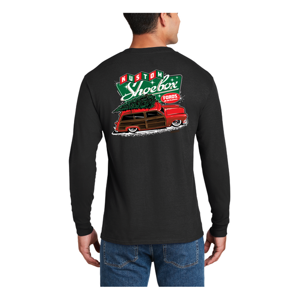 Kustom Shoebox Ford Library - Holiday - Adult Long Sleeve