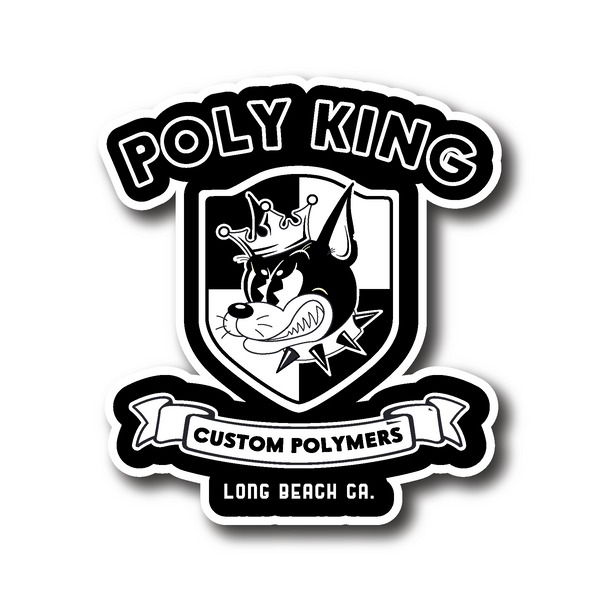 Kustom Shoebox Library - Series 15 Poly King -  Kustom Sticker 3.5 inch