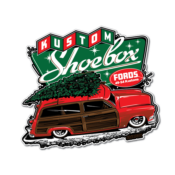 Kustom Shoebox Library - Holiday - Sticker 3.5 inch