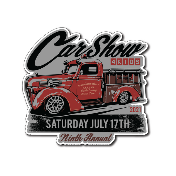 Car Show 4 Kids - May feature design - Sticker!