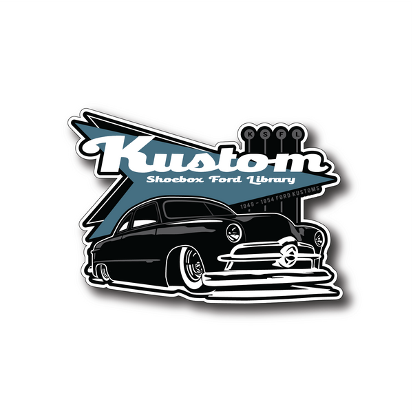 Kustom Shoebox Library - Series 8.5 Sticker 3.5 inch - JD 49