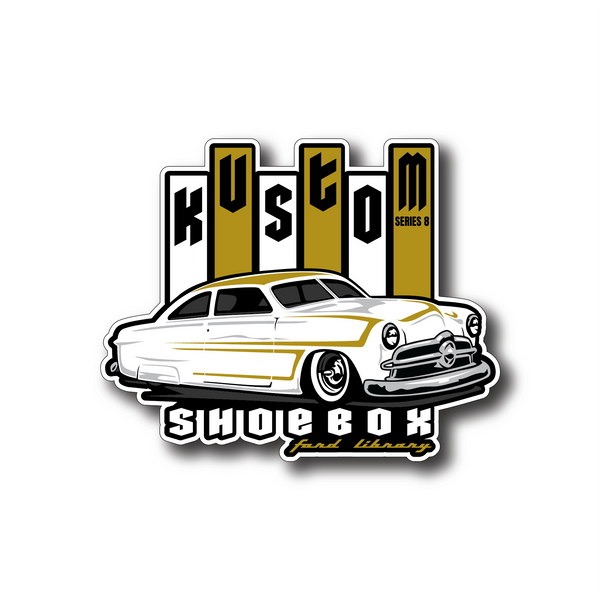 Kustom Shoebox Library - Series 08 Sticker 3 inch - 49 Block