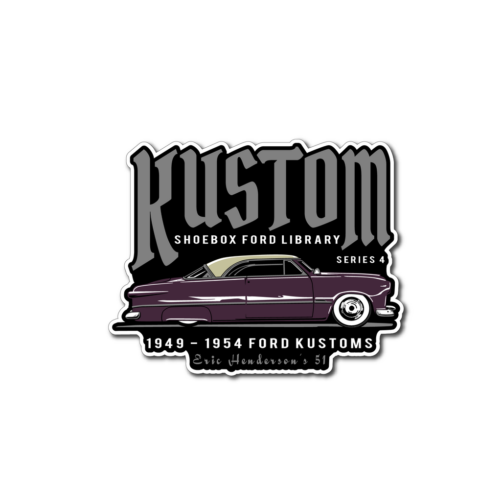 Kustom Shoebox Library - Series 4 Sticker 3.5 inch