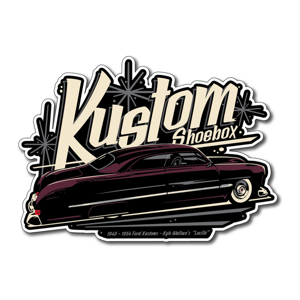 Kustom Shoebox Library - Series 13 Sticker 3.5 inch - Lucille