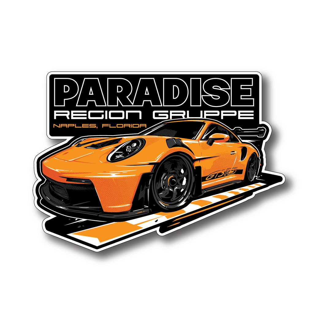 Paradise Region Gruppe 2 - GT3 Lava Sticker