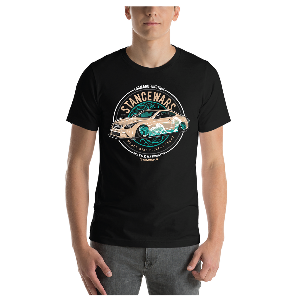 Stance Wars SW1 - Bee.Kay.Dub -  Black T-shirt (Men's & Women's)