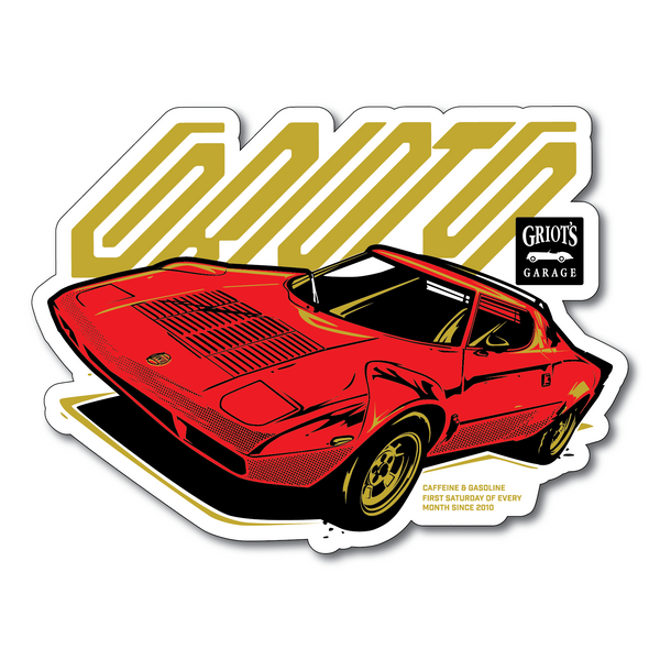 Griot's Garage - Caffeine & Gasoline Stratos Sticker