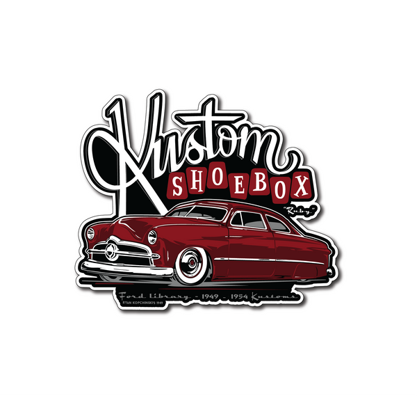 Kustom Shoebox Ford Library - 12 Ruby Sticker