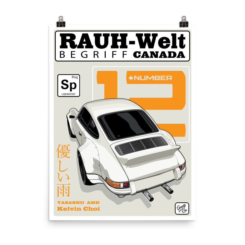 Canada #12 RWB Poster on Photo paper poster 18 x 24 inch