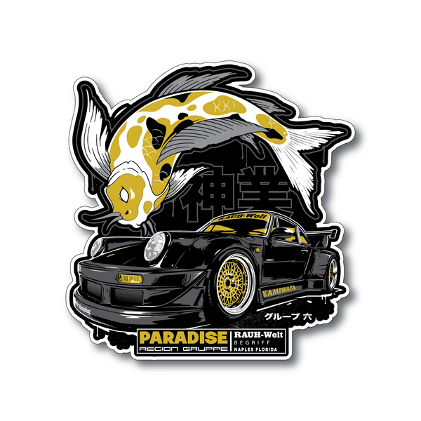 Paradise Region Gruppe - 3 RWB Diecut Sticker