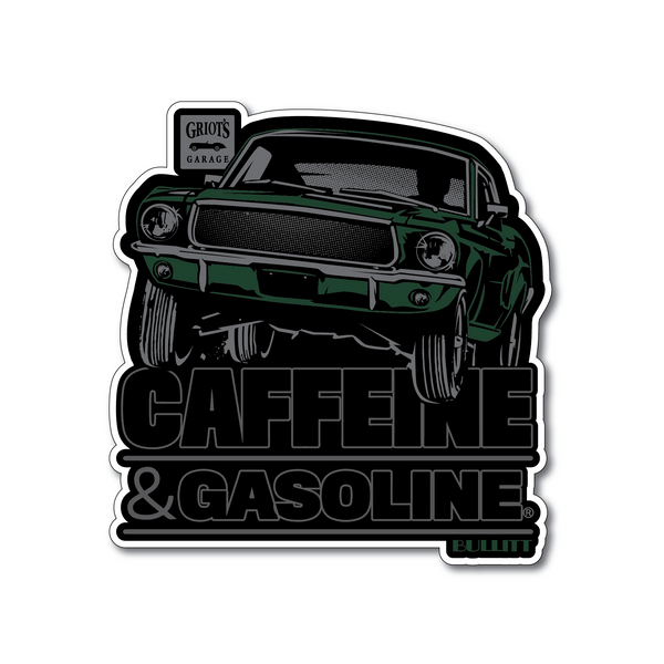 Griot's Garage - Caffeine & Gasoline Bullit Sticker