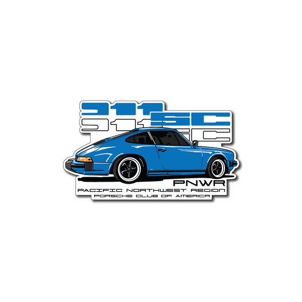 Pacific Northwest Region - January 2021 Die-Cut Sticker - Arrow Blue SC